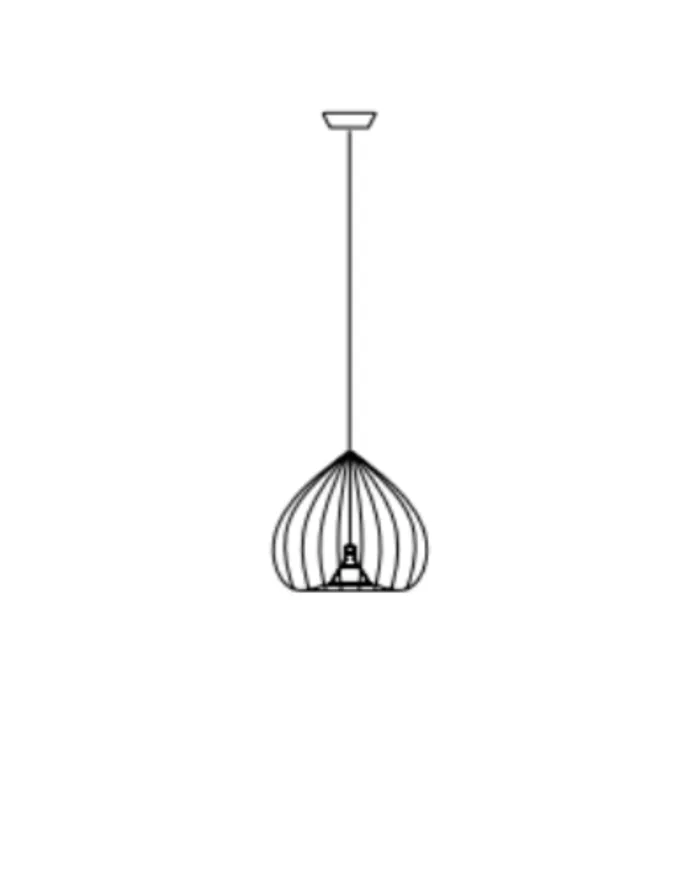 LED blown glass pendant lamp MINI XL X1 LILIUM XL By Album design Pepe Tanzi