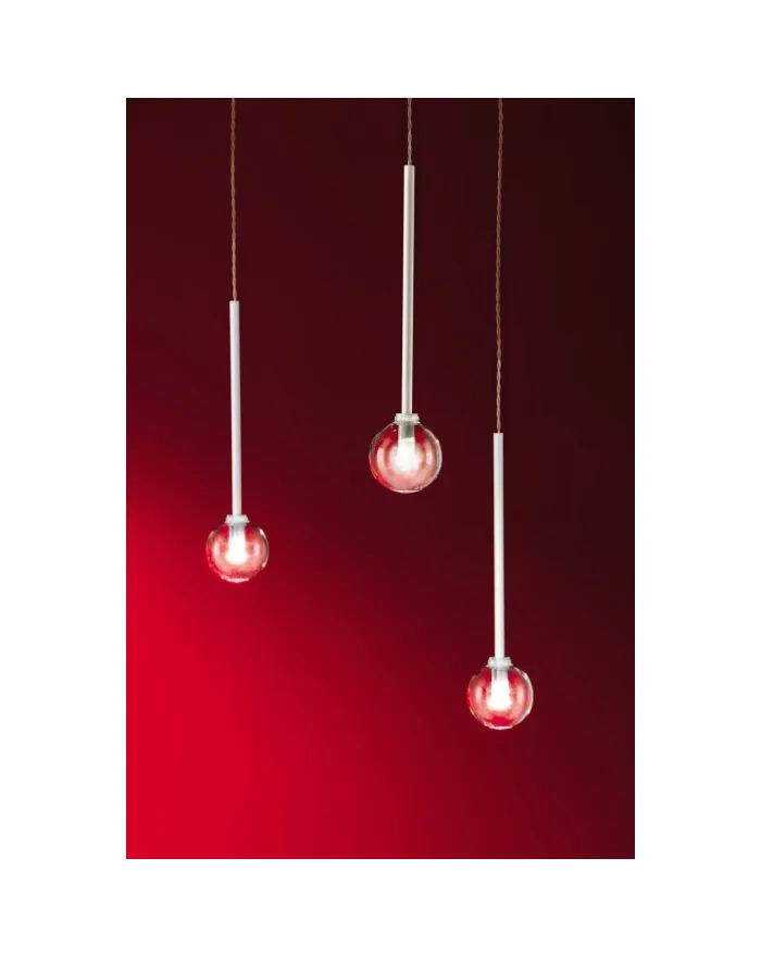 LED direct light Borosilicate glass pendant lamp LUMIERALED X36 VENERE By Album