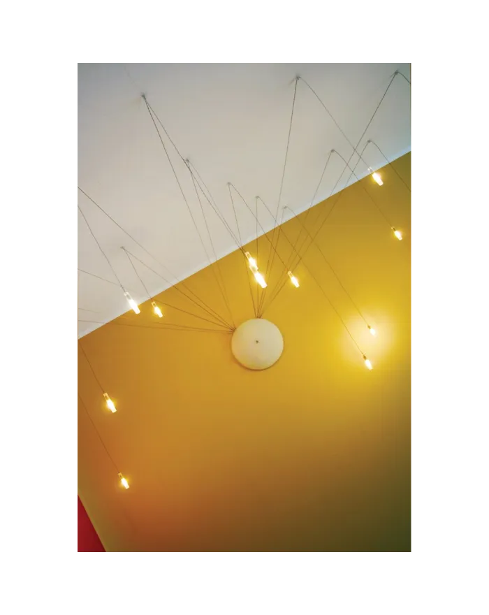 LED Borosilicate glass pendant lamp SCIAME SIGARETTA Sigaretta Collection By Album design Pepe Tanzi