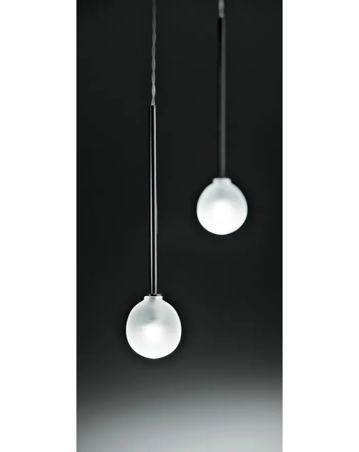 LED direct light Borosilicate glass pendant lamp BARRALED X5 VENERE By Album