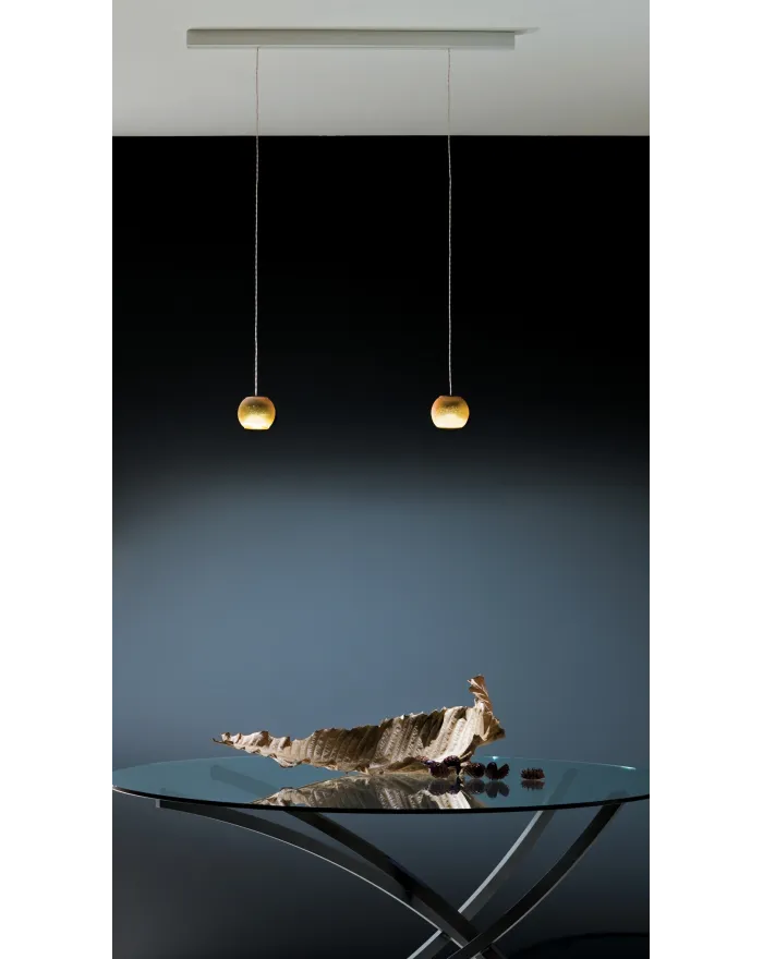 LED blown glass pendant lamp BARRALED X2 GIOVE Giove Collection By Album design Pepe Tanzi