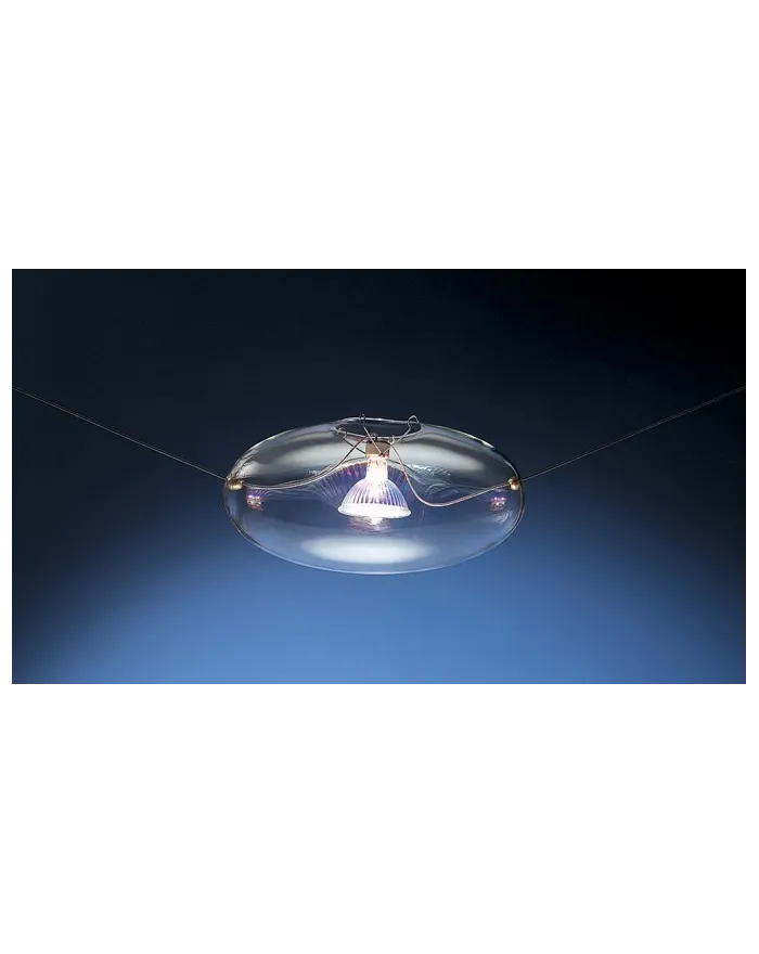 LED Borosilicate glass pendant lamp BARRA X2 POPONE Papone Collection By Album design Pepe Tanzi