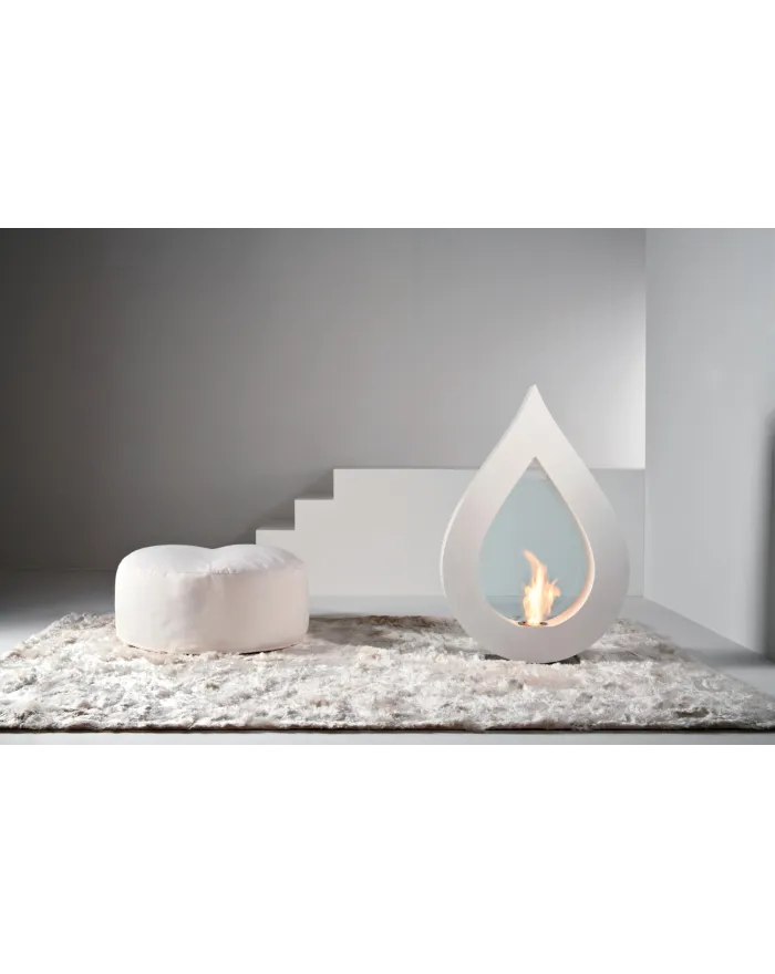 Freestanding bioethanol fireplace BIG FLAME By ACQUAFUOCO