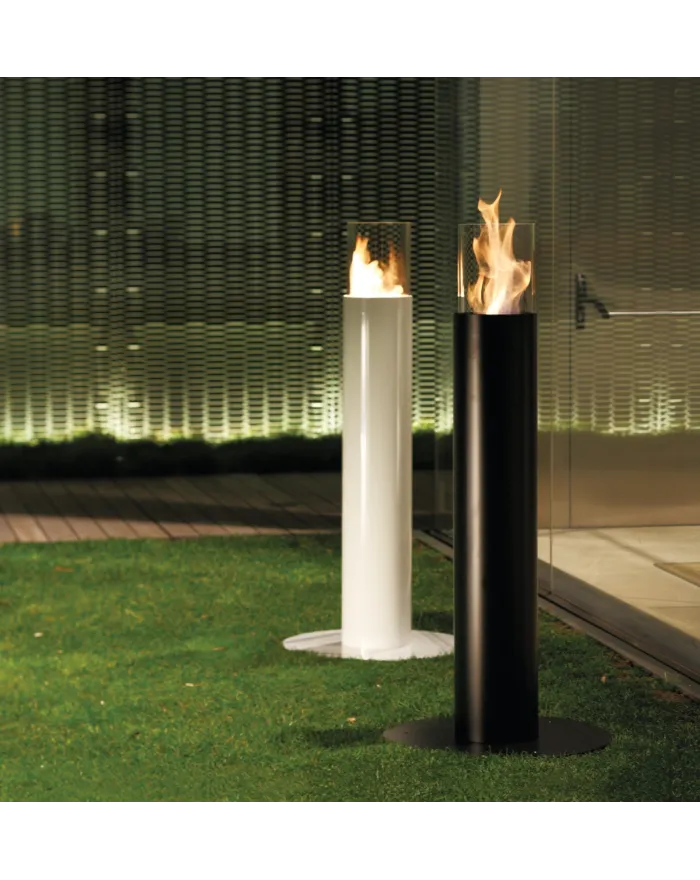 Freestanding bioethanol fireplace MINERVA By ACQUAFUOCO