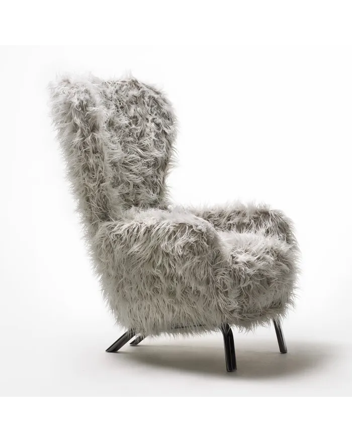 Guelfo Fur Wingback Chair
