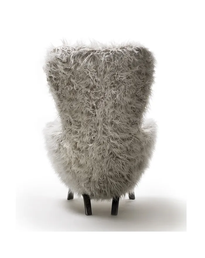 Guelfo Fur Wingback Chair