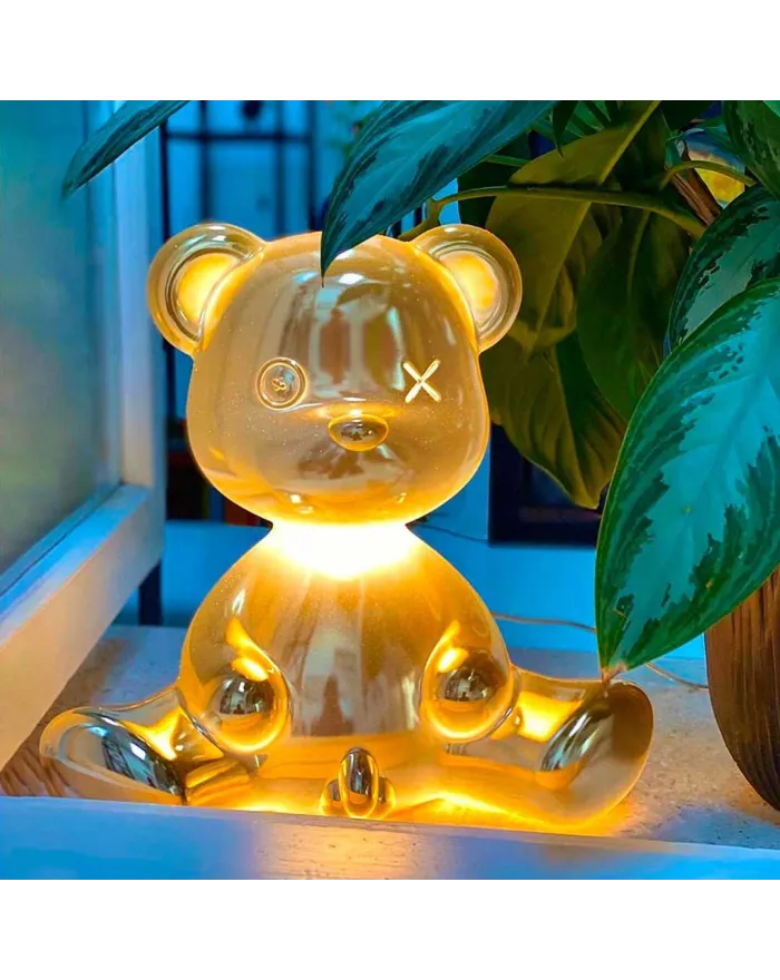 Teddy Boy Lamp Metal Finish With Cable