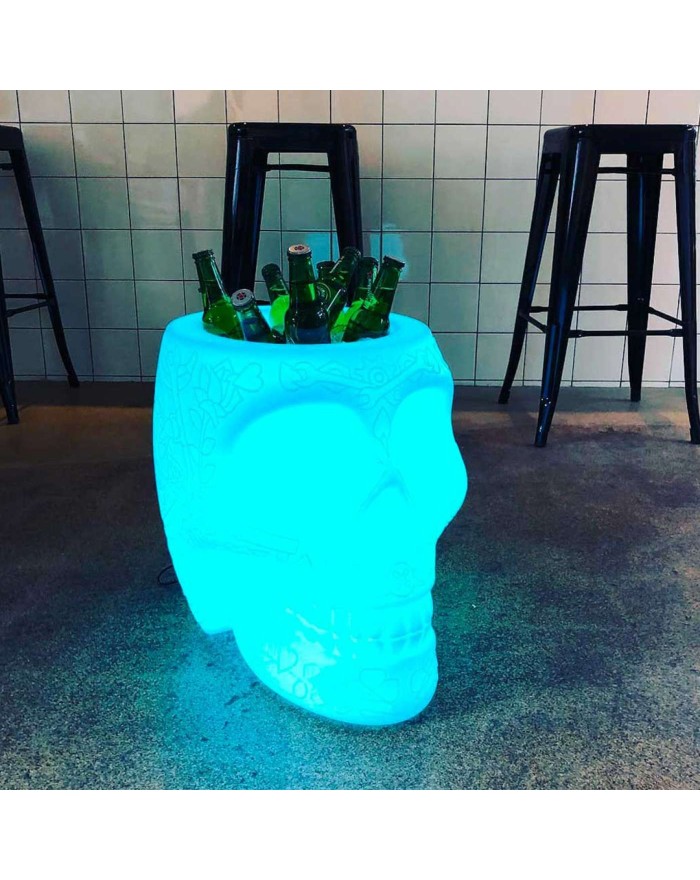 Mexico Planter And Champagne Cooler Lamp With Rechargeable LED