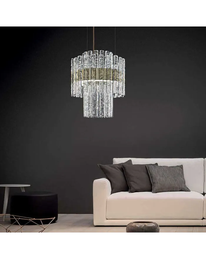 Vegas S RD60 DB Double Round Suspension Lamp