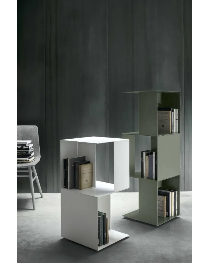Metal bookcase FREEBOOK Details Collection By Novamobili design Tormena-neadesign