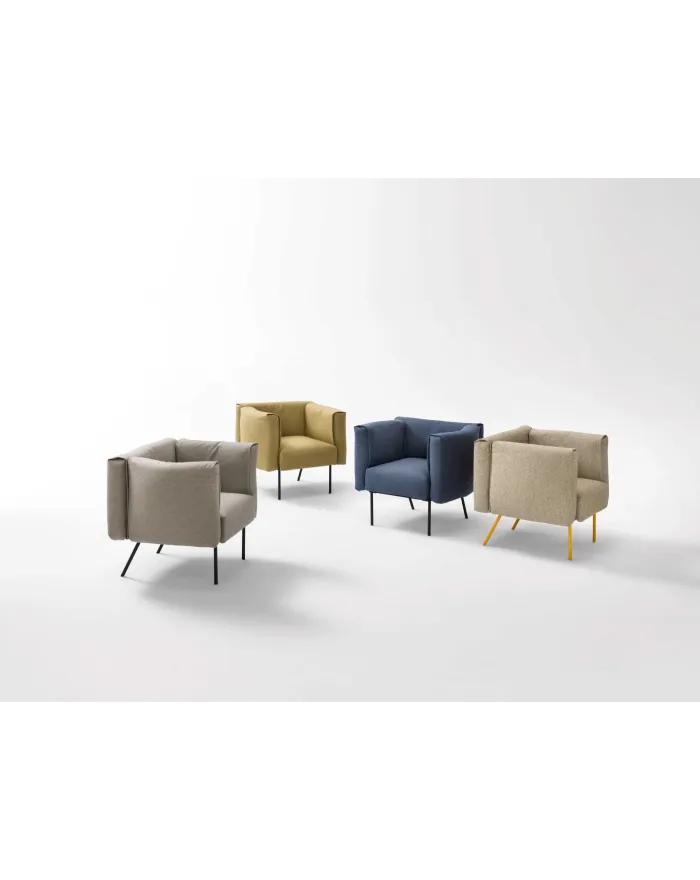 ONNI | Upholstered armchair Onni Collection By Novamobili design Edoardo Gherardi