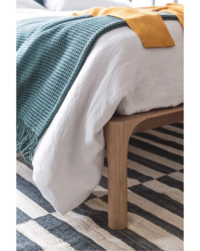 Double bed with upholstered headboard PARK By Novamobili design Edoardo Gherardi