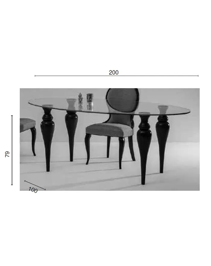 Euclide - Glass Table