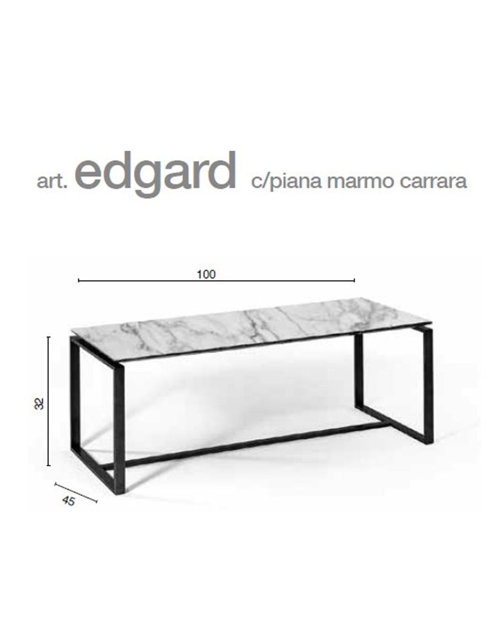 Edgard - Marble Rectangular Coffee Table