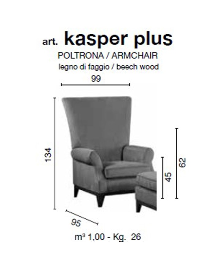 Kasper Plus - Armchair