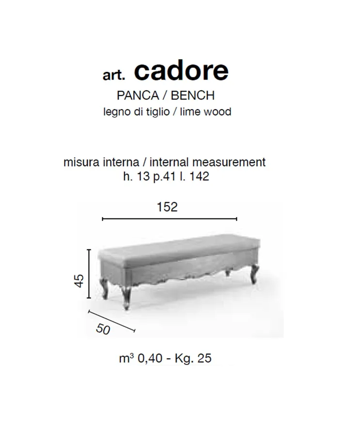 Cadore - Bench