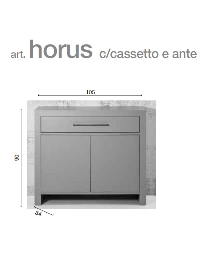 Horus - Console With Drawer And Doors