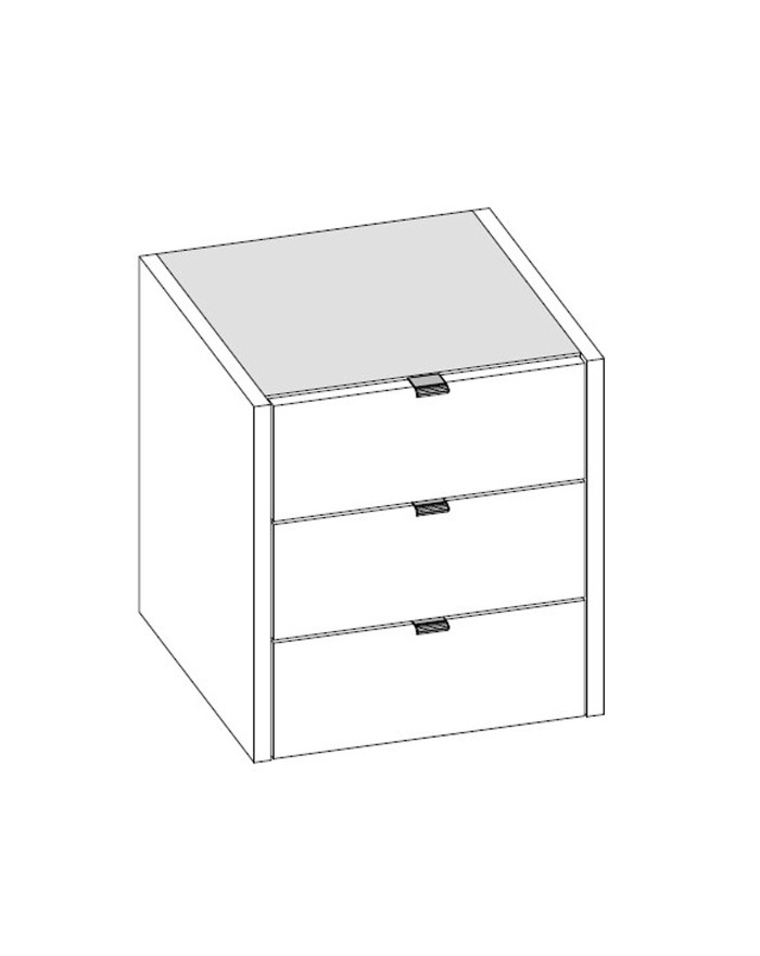 Filo - Bedside Table 3 Drawers