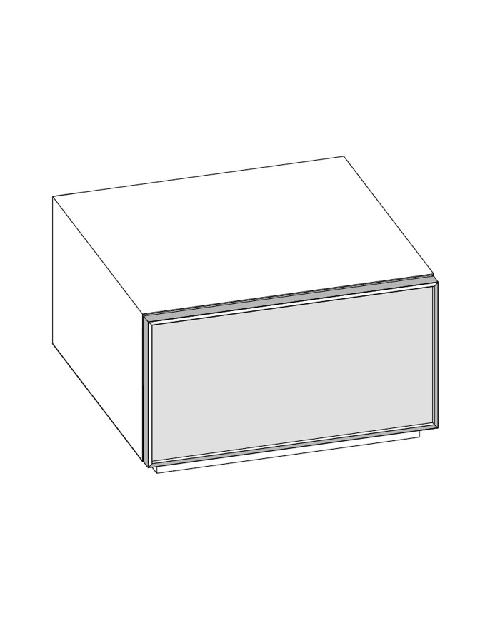 Cornice - 1 Basket Small Bedside Table