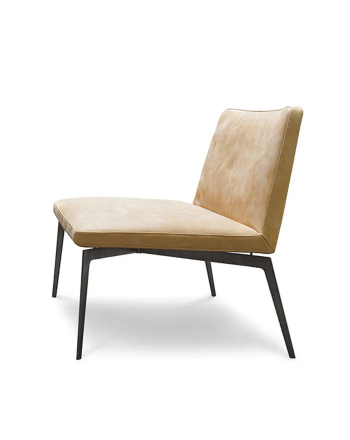 Flexa - Lounge Chair con Base in Frassino