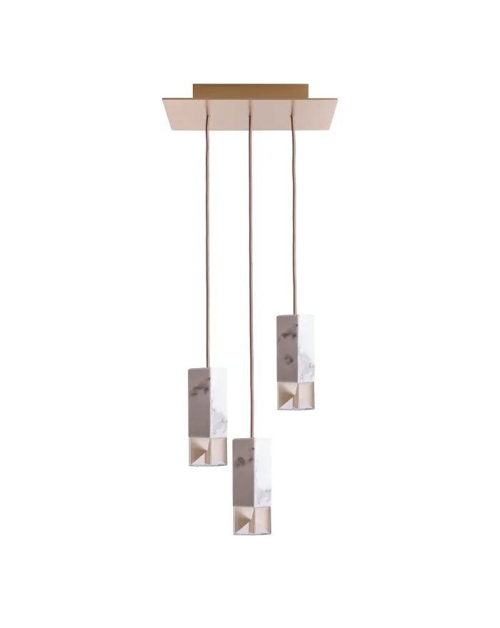 Lamp/One Marble Trio -...