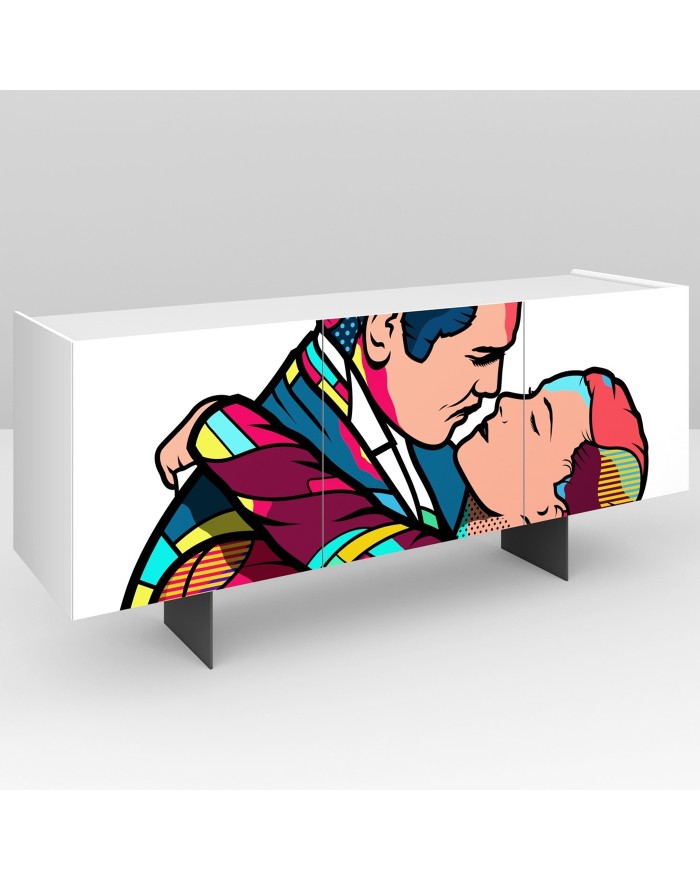 Pictoom 3 Door Sideboard With Gone With the Wind Digital Print