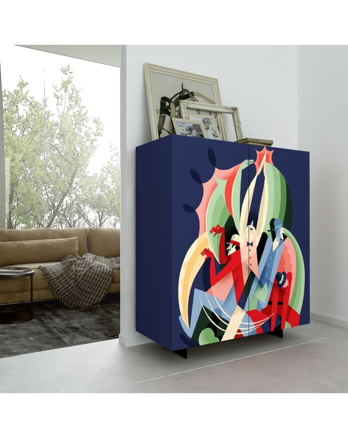 Pictoom 2 Door Sideboard With Giacomo Balla Digital Print