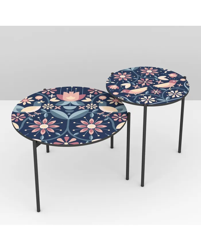 Pictoom Coffee Table 45 With Modern Hippie Digital Print