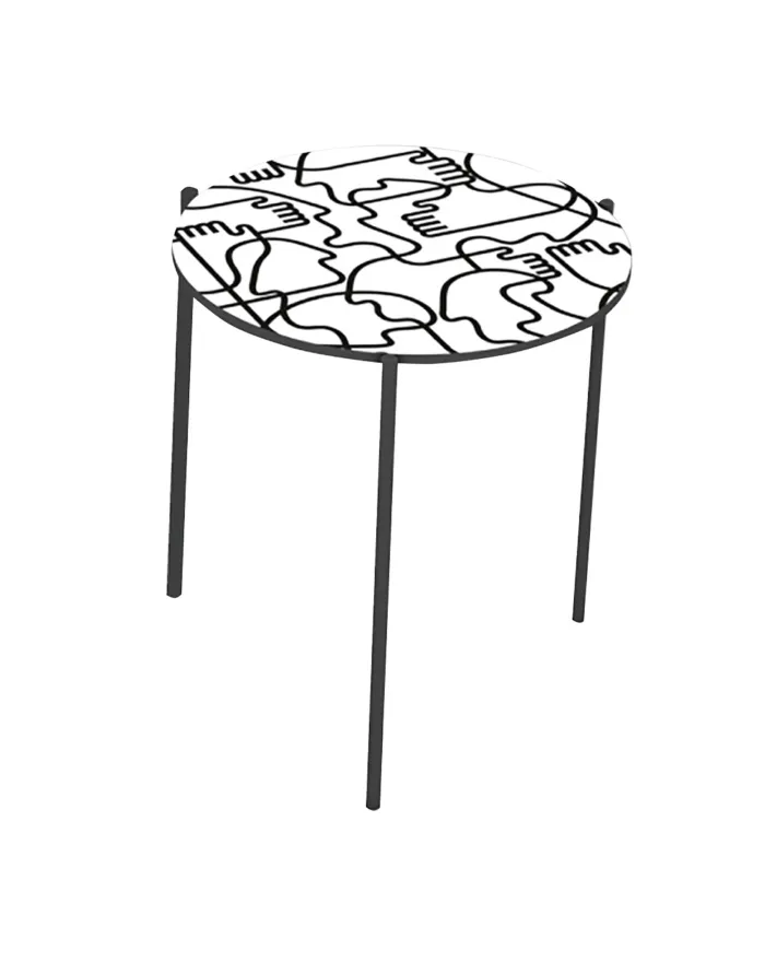 Pictoom Coffee Table 45 With Shake Hands Digital Print
