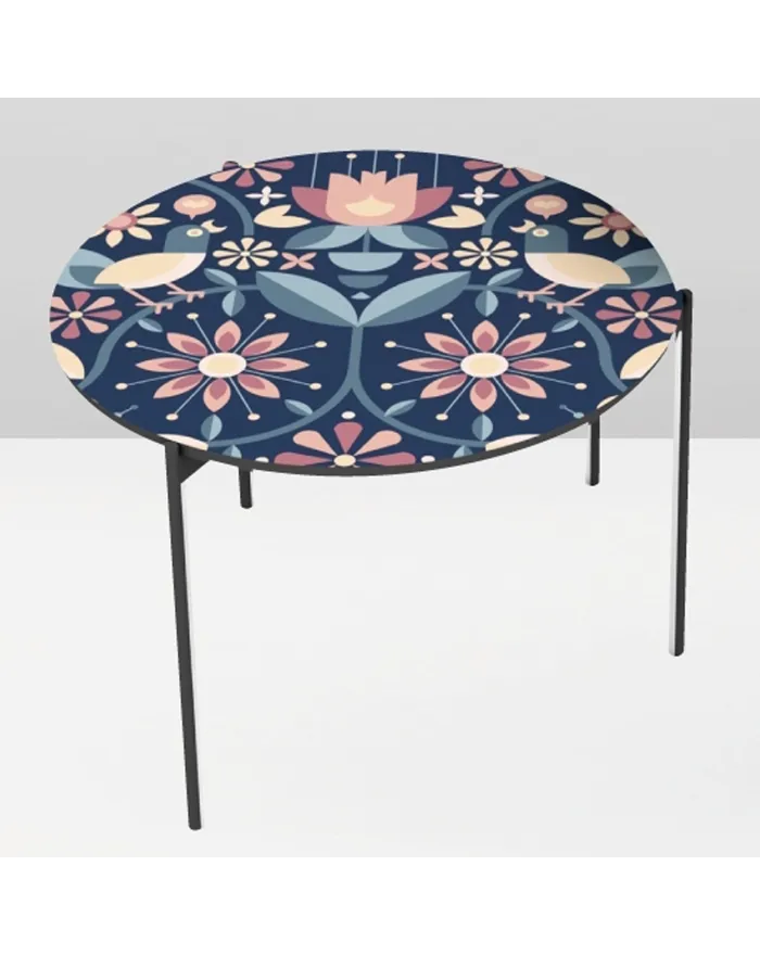 Pictoom Coffee Table 60 With Modern Hippie Digital Print