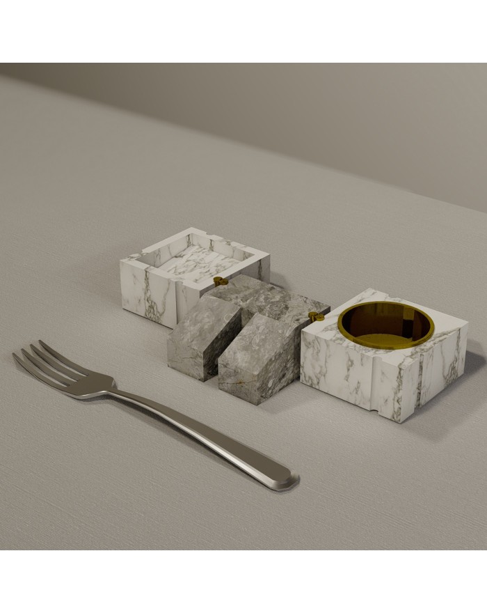 3_Q - Cutlery/Bread/Dip Holder Set