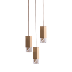 Lamp/One Brass 3-Light - Chandelier