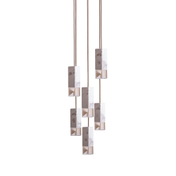 Lamp/One Marble 6-Light - Chandelier